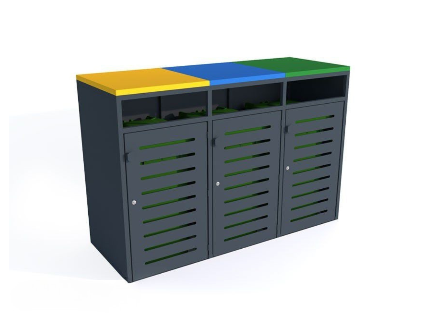 Prügikasti ümbris IV 3x120l Prügimajad ja prügikastide ümbrised Prügikasti ümbris IV 3x120l Prügimajad ja prügikastide ümbrised Gardenistas.eu