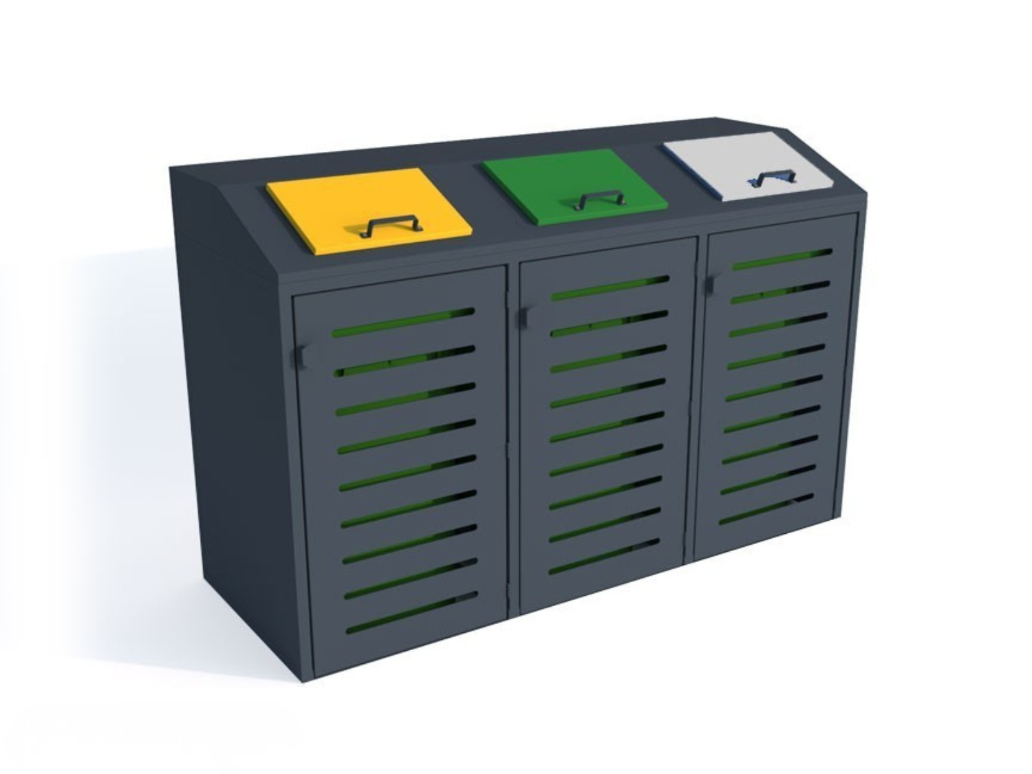 Prügikasti ümbris VIII 3x120l Prügimajad ja prügikastide ümbrised Prügikasti ümbris VIII 3x120l Prügimajad ja prügikastide ümbrised Gardenistas.eu