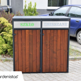 Prügikasti ümbris II 2x240l Prügimajad ja prügikastide ümbrised Gardenistas.eu 2