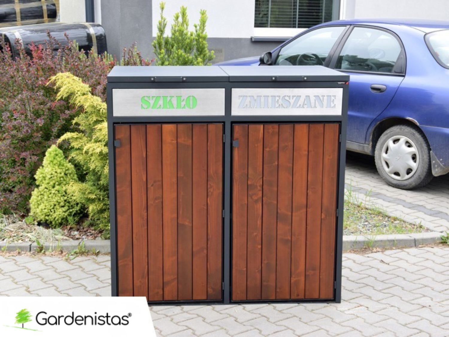 Prügikasti ümbris II 2x240l Prügimajad ja prügikastide ümbrised 2 Prügikasti ümbris II 2x240l Prügimajad ja prügikastide ümbrised Gardenistas.eu 2