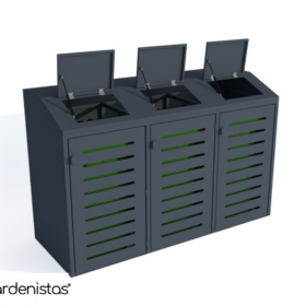 Prügikasti ümbris VIII 3x120l Prügimajad ja prügikastide ümbrised 2 Prügikasti ümbris VIII 3x120l Prügimajad ja prügikastide ümbrised Gardenistas.eu 2