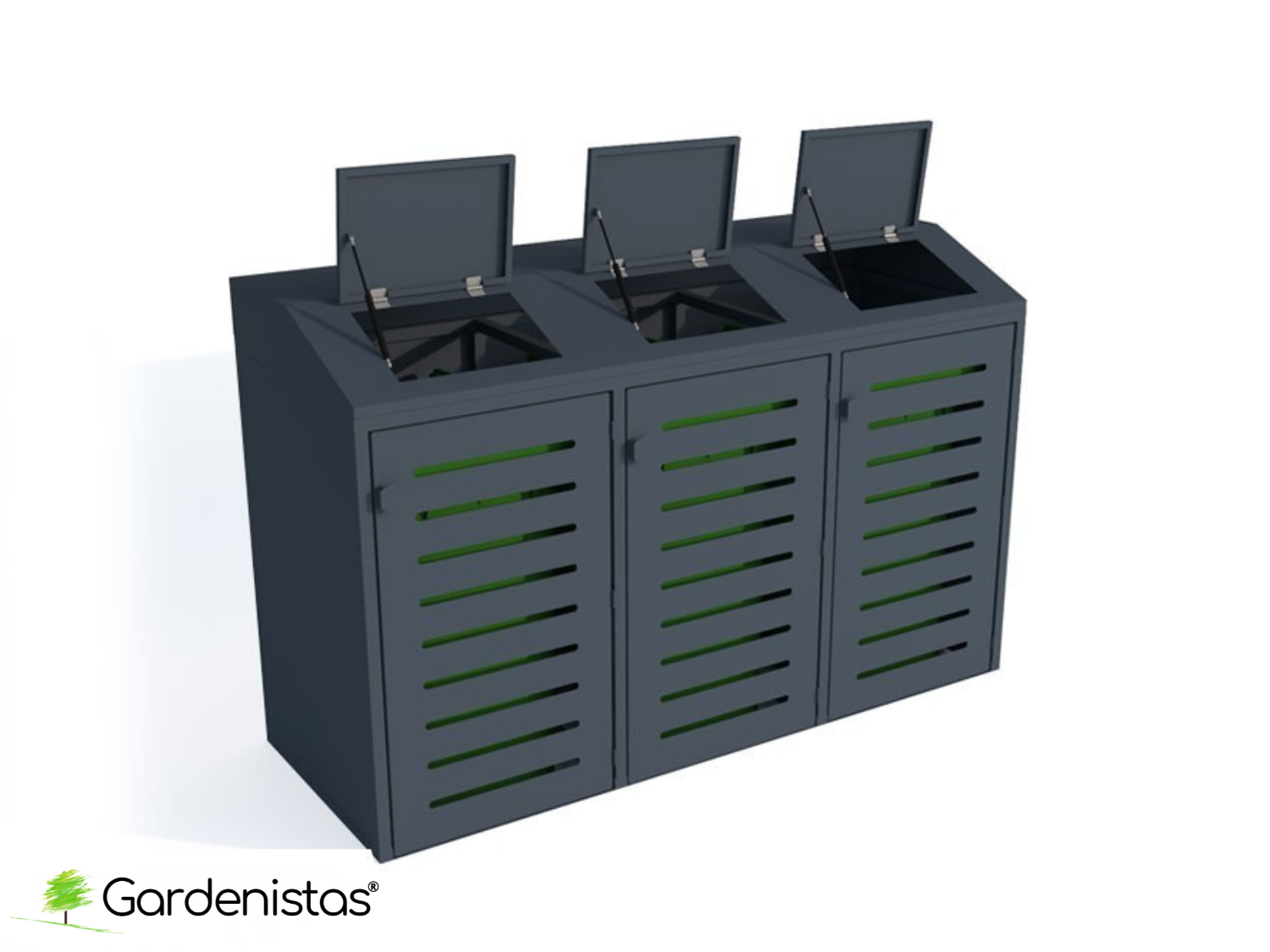 Prügikasti ümbris VIII 3x120l Prügimajad ja prügikastide ümbrised 2 Prügikasti ümbris VIII 3x120l Prügimajad ja prügikastide ümbrised Gardenistas.eu 2