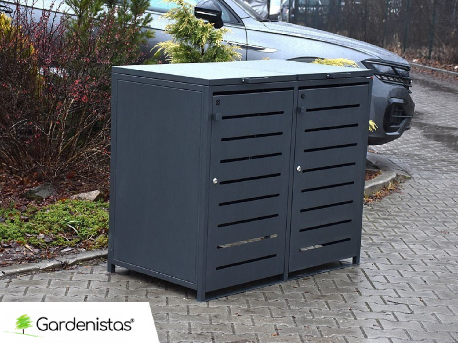 Prügikasti ümbris III 2x120l Prügimajad ja prügikastide ümbrised 2 Prügikasti ümbris III 2x120l Prügimajad ja prügikastide ümbrised Gardenistas.eu 2