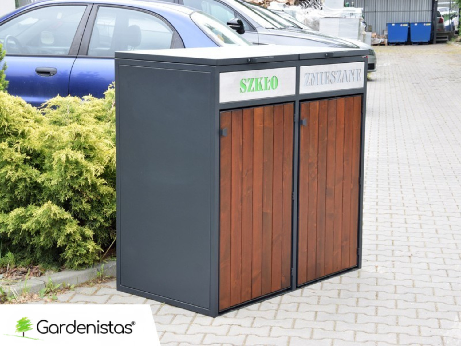 Prügikasti ümbris II 2x240l Prügimajad ja prügikastide ümbrised 3 Prügikasti ümbris II 2x240l Prügimajad ja prügikastide ümbrised Gardenistas.eu 3