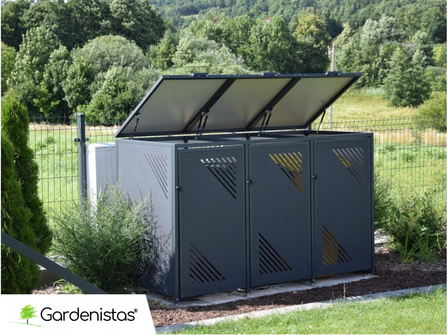 Prügikasti ümbris III 3x240l ECO Prügimajad ja prügikastide ümbrised 3 Prügikasti ümbris III 3x240l ECO Prügimajad ja prügikastide ümbrised Gardenistas.eu 3