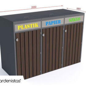 Prügikasti ümbris II 3x240l Prügimajad ja prügikastide ümbrised 2 Prügikasti ümbris II 3x240l Prügimajad ja prügikastide ümbrised Gardenistas.eu 2