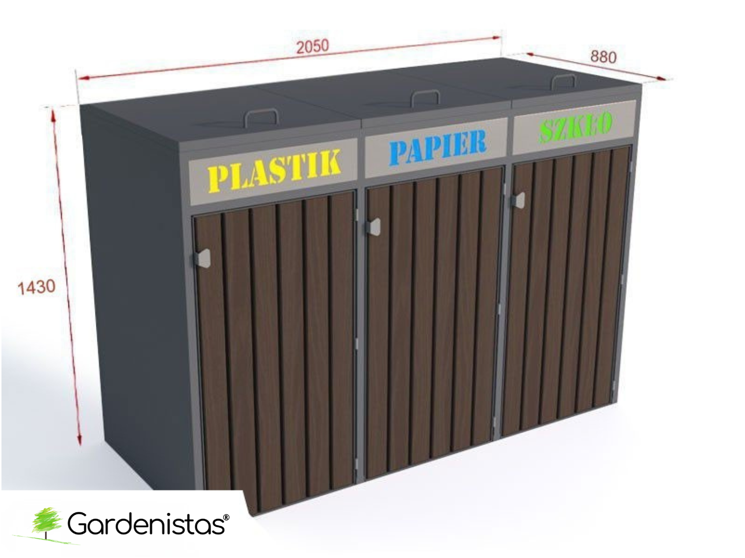 Prügikasti ümbris II 3x240l Prügimajad ja prügikastide ümbrised 2 Prügikasti ümbris II 3x240l Prügimajad ja prügikastide ümbrised Gardenistas.eu 2