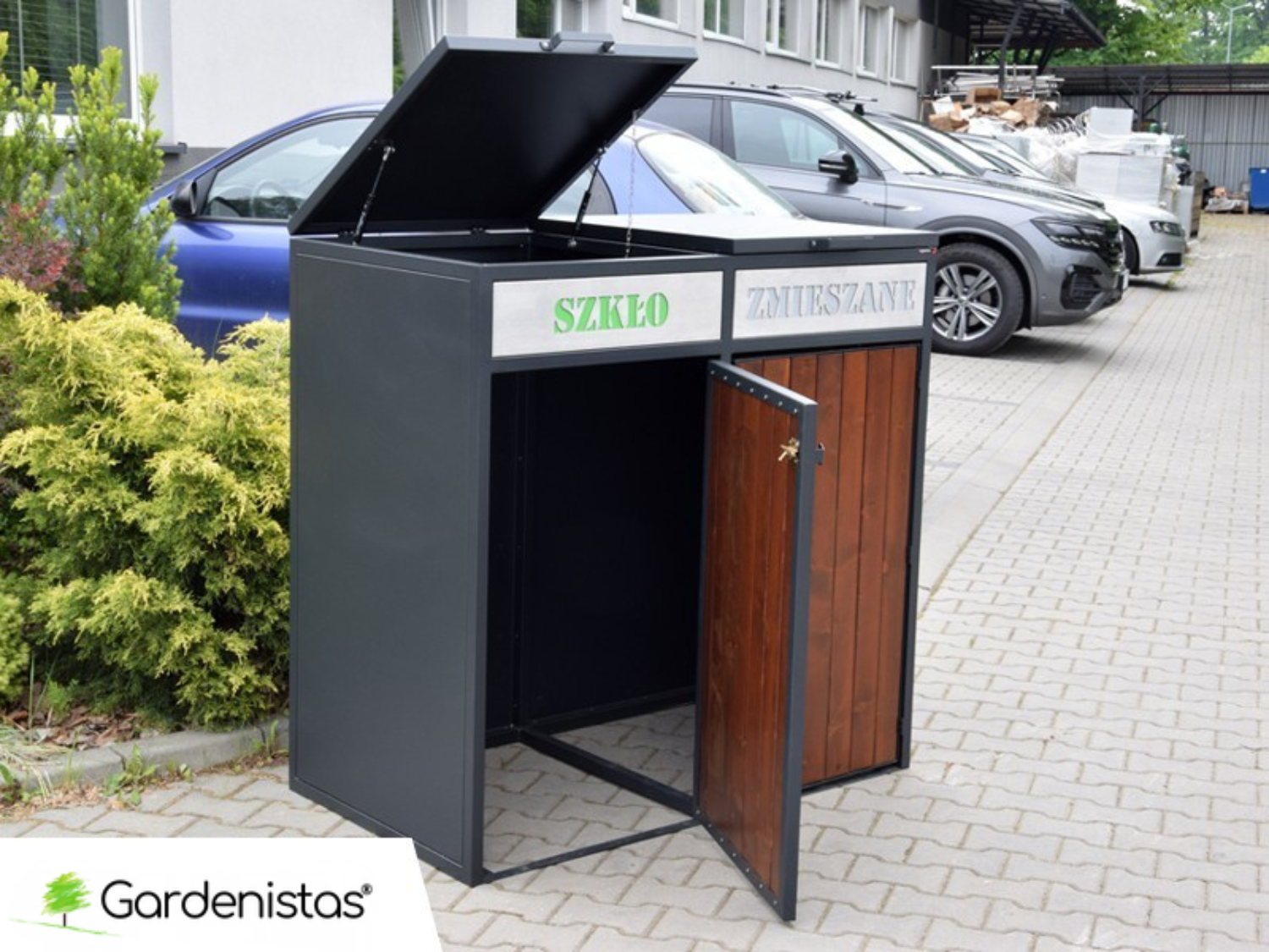 Prügikasti ümbris II 2x240l Prügimajad ja prügikastide ümbrised 4 Prügikasti ümbris II 2x240l Prügimajad ja prügikastide ümbrised Gardenistas.eu 4