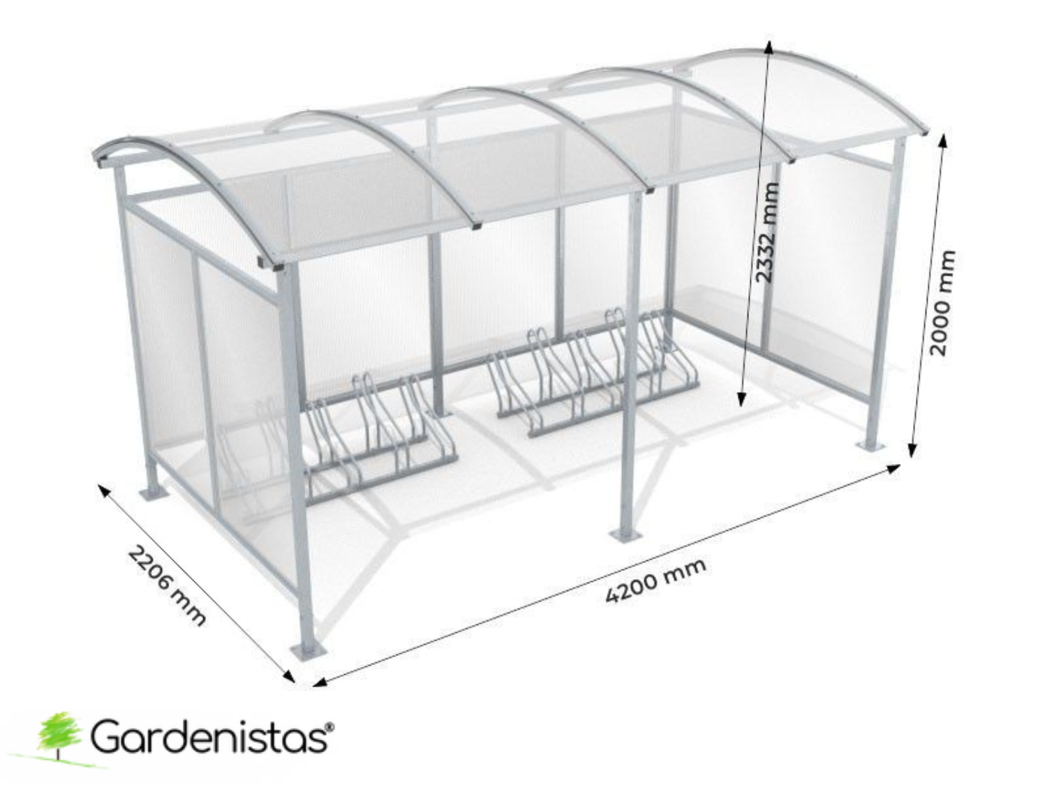 Jalgratta varjualune “Zorza” – 420cm Jalgrataste varjualused/majad 7 Jalgratta varjualune “Zorza” – 420cm Jalgrataste varjualused/majad Gardenistas.eu 7